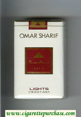 Omar Sharif Lights cigarettes soft box