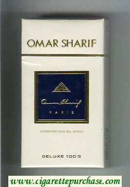 Omar Sharif Deluxe 100s cigarettes hard box