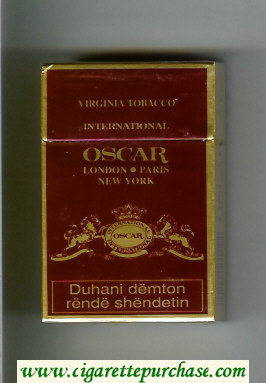 Oscar Virginia Tobacco International cigarettes hard box