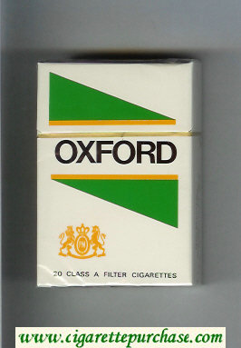 Oxford cigarettes hard box