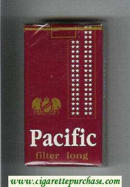 Pacific 100s red cigarettes soft box
