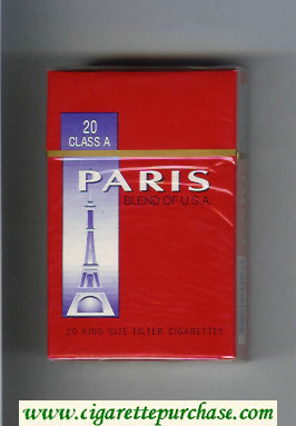 Paris Blend of USA cigarettes hard box