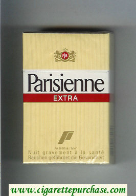 Parisienne Extra yellow cigarettes hard box