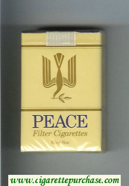 Peace yellow cigarettes soft box
