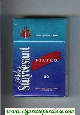 Peter Stuyvesant Filter blue cigarettes hard box