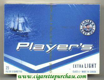 player light cigarettes extra canada players ship wide flat hard box canadian