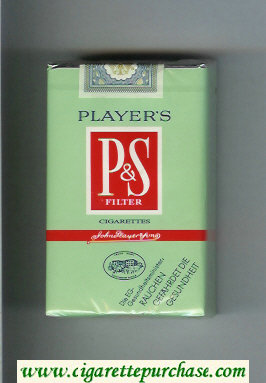 Player's P and S cigarettes soft box