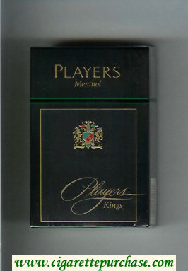 Players Menthol cigarettes hard box