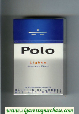 Polo Lights American Blend cigarettes hard box