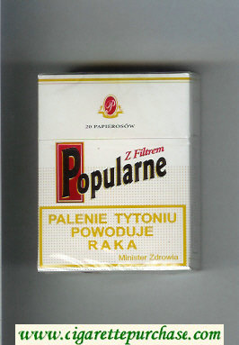Popularne Z Filtrem white cigarettes hard box
