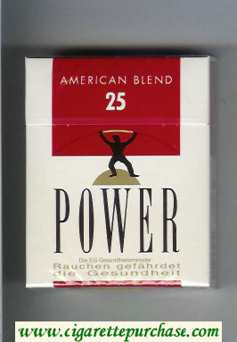 Power American Blend 25 cigarettes hard box