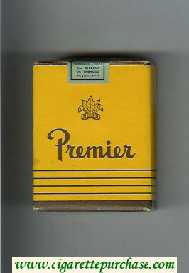 Premier yellow cigarettes soft box