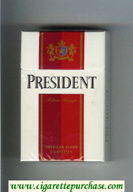President American Blend cigarettes hard box