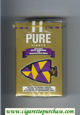 Pure Lights soft box cigarettes