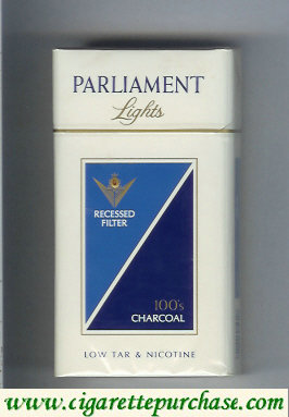 Parliament Menthol Ultra Lights cigarettes hard box