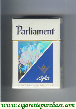 Parliament Lights Menthol 100s cigarettes hard box