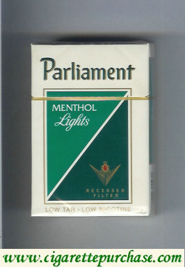 Parliament Deluxe Lights 100s Charcoal cigarettes hard box