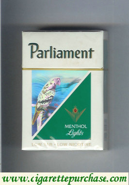 Parliament Lights Menthol 100s cigarettes hard box