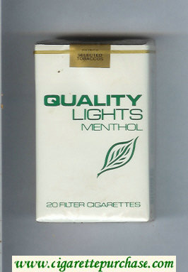 Quality Lights Menthol cigarettes soft box