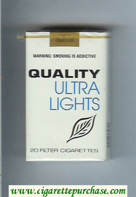 Quality Ultra Lights cigarettes soft box