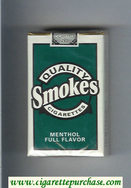 Quality Smokes Menthol Full Flavor cigarettes soft box