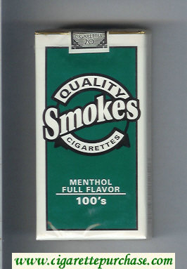 Quality Smokes Menthol Full Flavor 100s cigarettes soft box