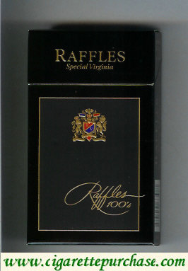Raffles Special Virginia 100s black cigarettes hard box