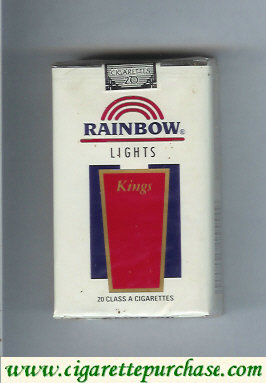 Rainbow Lights cigarettes soft box