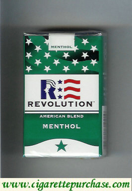 Revolution Menthol American Blend cigarettes soft box