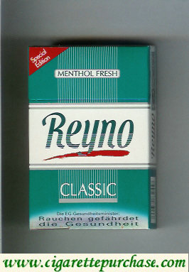 Reyno Classic Menthol Fresh cigarettes hard box