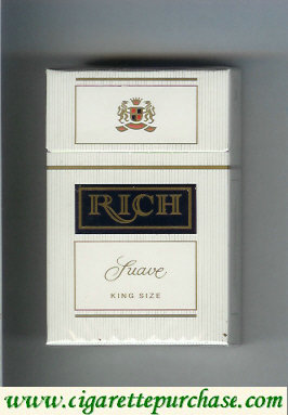 Rich Suave cigarettes white and red hard box