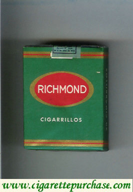 Richmond cigarettes green and red soft box
