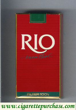 Rio Menthol 100s cigarettes soft box