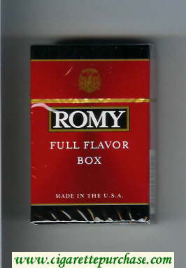 Romy Full Flavor cigarettes hard box