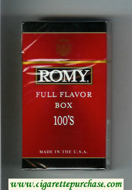 Romy Full Flavor Box 100s cigarettes hard box