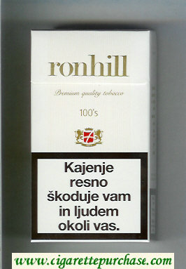 Ronhill 100s cigarettes hard box