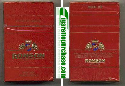 Ronson Middle Tar cigarettes hard box