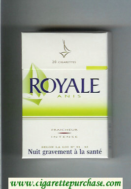 Royale Anis cigarettes hard box