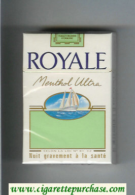 Royale Menthol Ultra cigarettes hard box