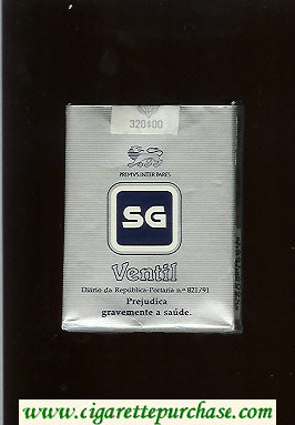 SG Ventil cigarettes grey and black soft box
