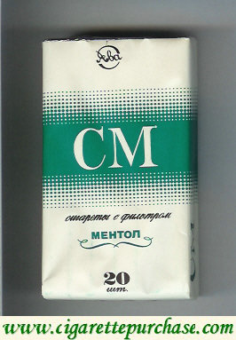 SM Mentol 100s cigarettes soft box