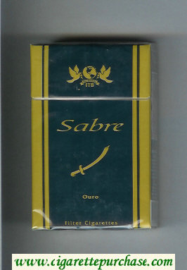 Sabre Ouro cigarettes hard box
