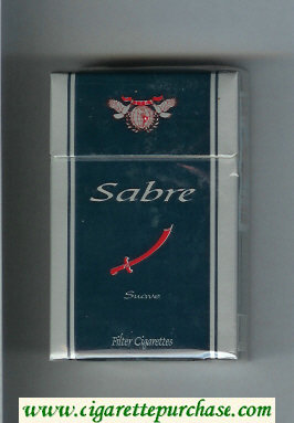 Sabre Suave cigarettes hard box