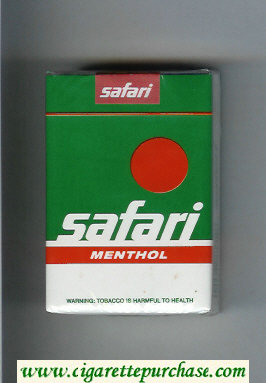 Safari Menthol cigarettes soft box