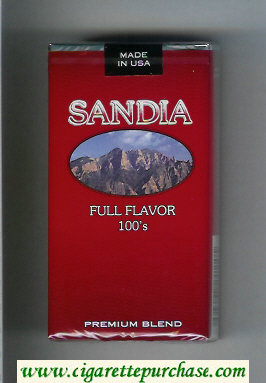 Sandia Full Flavor 100s Premium Blend cigarettes soft box