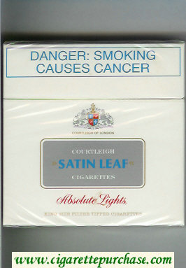 Satin Leaf 30 cigarettes Absolute Lights hard box