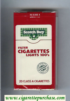 Scotch Buy Safeway Filter Cigaretess Lights 100s cigarettes soft box
