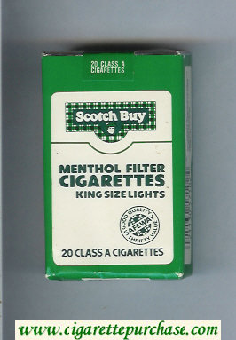 Scotch Buy Safeway Menthol Filter Cigaretess Lights cigarettes soft box