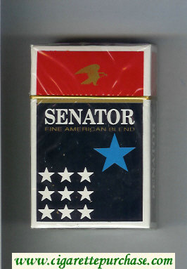 Senator Fine American Blend cigarettes hard box