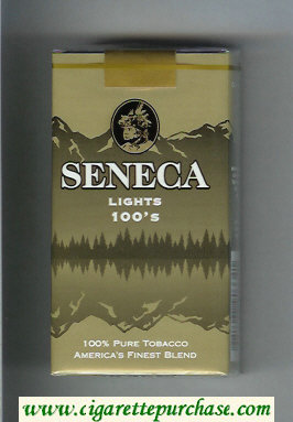 Seneca Lights 100s cigarettes soft box